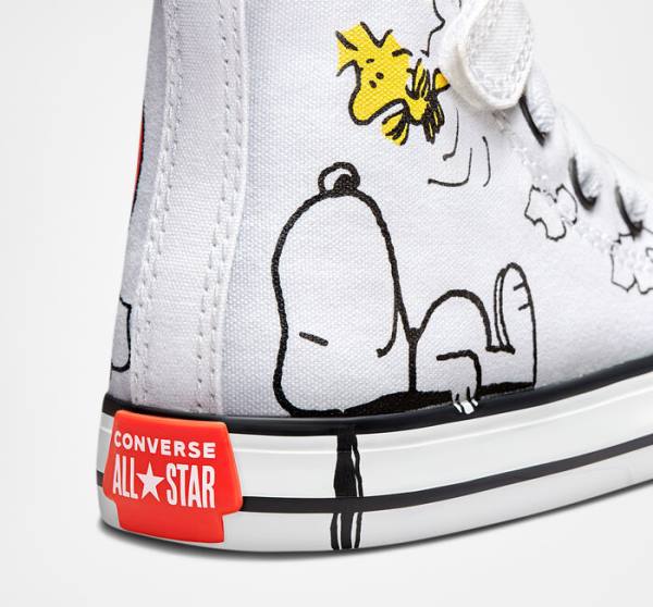 Converse Peanuts Chuck Taylor All Star Easy-On Vysoké Tenisky Biele Čierne Červené | CV-235ZSM