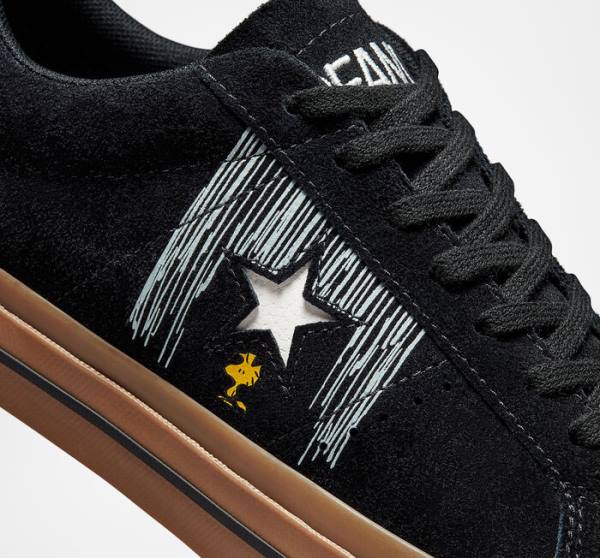 Converse Peanuts One Star Nízke Tenisky Čierne Oranžové | CV-598QWO