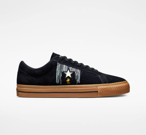 Converse Peanuts One Star Nízke Tenisky Čierne Oranžové | CV-598QWO