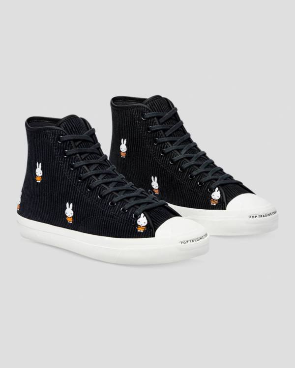 Converse Pop Trading Miffy Jack Purcell Pro Corduroy Vysoké Tenisky Čierne | CV-856BQK