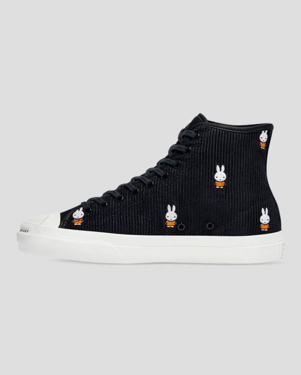 Converse Pop Trading Miffy Jack Purcell Pro Corduroy Vysoké Tenisky Čierne | CV-856BQK