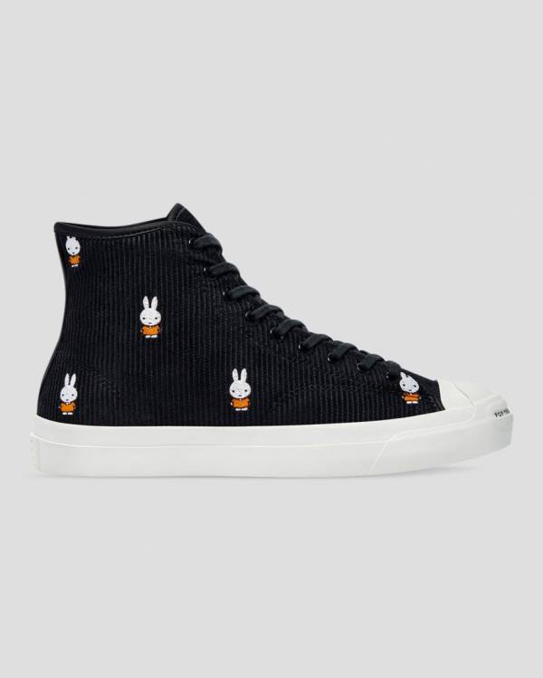 Converse Pop Trading Miffy Jack Purcell Pro Corduroy Vysoké Tenisky Čierne | CV-856BQK