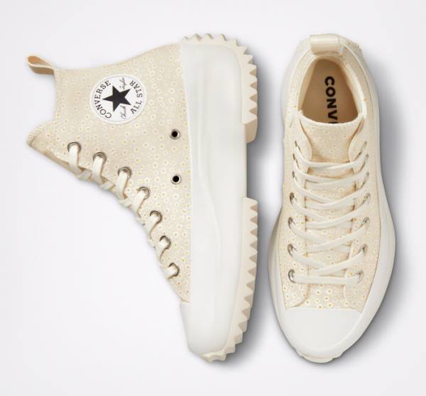 Converse Run Star Hike Platforme Daisy Vysoké Tenisky Béžové Biele | CV-503QNG