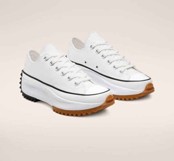 Converse Run Star Hike Platforme Nízke Tenisky Biele Čierne | CV-682UCX