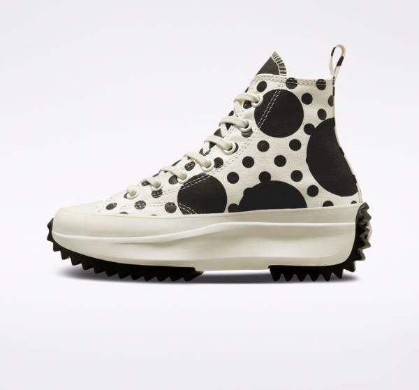 Converse Run Star Hike Platforme Polka Dots Vysoké Tenisky Čierne | CV-320PWD