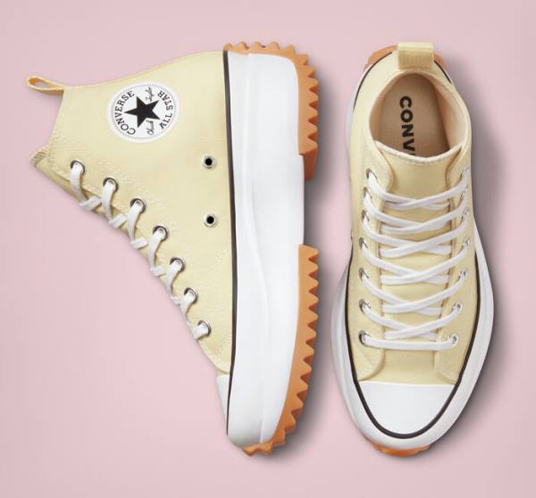 Converse Run Star Hike Platforme Seasonal Color Vysoké Tenisky Citrón Čierne Biele | CV-417YCV