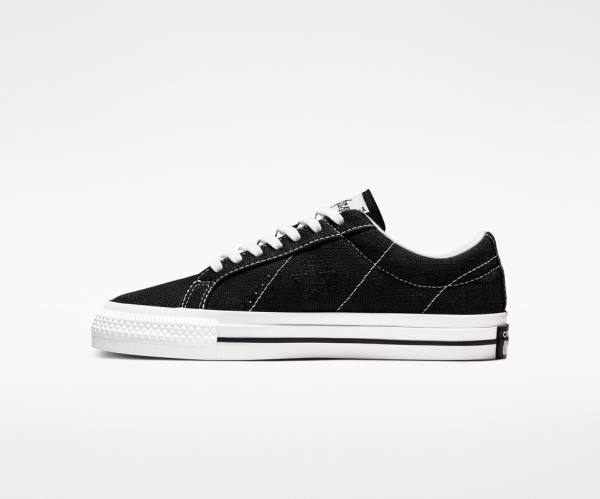 Converse Stussy One Star Nízke Tenisky Čierne Biele | CV-385RPL